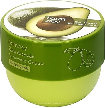 Фото FarmStay крем для обличчя і тіла Real Avocado All-In-One Cream 300 мл