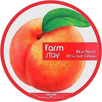 Фото FarmStay крем для обличчя і тіла Real Peach All-In-One Cream 300 мл