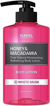Фото Kundal лосьйон для тіла Honey & Macadamia Body Lotion White Musk 500 мл