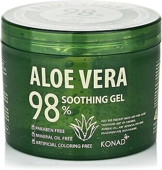 Фото Konad зволожуючий гель Aloe Vera 98% Smoothing Gel 500 мл
