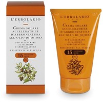 Фото L'Erbolario крем с маслом жожоба для быстрого загара Crema Solare SPF 15 125 мл