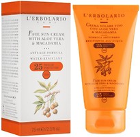 Фото L'Erbolario сонцезахисний крем для обличчя Crema Solare SPF 25 алое вера і макадамія 75 мл