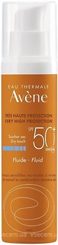 Фото Avene сонцезахисний флюїд SPF 50+ для нормальної і чутливої шкіри 50 мл
