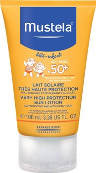 Фото Mustela сонцезахисний лосьйон SPF 50+ 100 мл