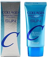 Фото Enough солнцезащитный крем для лица Collagen Moisture Sun Cream SPF 50+/ PA+++ с коллагеном 50 г