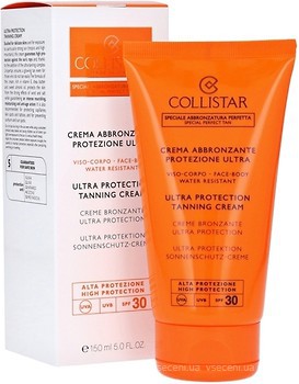 Фото Collistar крем для засмаги Ultra Protection Tanning Cream SPF 30 150 мл