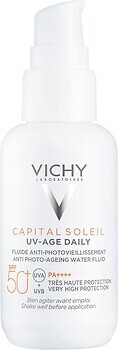 Фото Vichy сонцезахисний флюїд для обличчя Capital Soleil UV-Age Daily SPF 50+/P++++ 40 мл