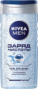 Фото Nivea гель для душа Заряд чистоты 250 мл