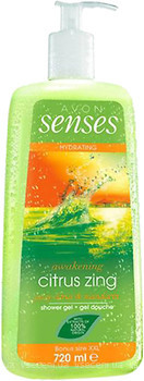 Фото Avon гель для душу Цитрусовий заряд Senses Shower Gel 720 мл