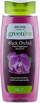 Фото Aroma Greenline Black Orchid гель для душа Черная орхидея 400 мл