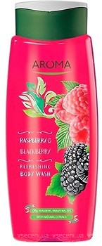 Фото Aroma Shower Cream Gel Raspberry And Blackberry крем-гель для душа Малина и ежевика 400 мл