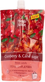 Фото Fresh Juice Cranberry & Cane Sugar гель для душа 170 мл