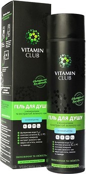Фото Vitamin Club гель для душа с минералами и экстрактом зеленого чая 250 мл