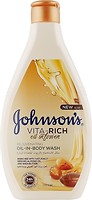 Фото Johnson's гель для душу з маслами мигдалю і ши Vita-Rich Oil-In-Body Wash 400 мл