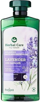 Фото Farmona гель-олія для душу Herbal Care Lavender With Vanilla Milk 500 мл