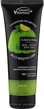 Фото Energy of Vitamins гель-пилинг для душа Jelly Mojito Lime 240 мл