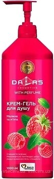 Фото Dallas Cosmetics крем-гель для душу Малина та м'ята 1 л