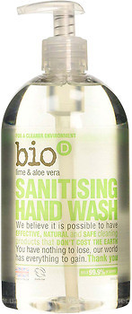Фото Bio-D дезінфікуюче рідке мило Sanitising Hand Wash Лайм і алое вера 500 мл