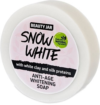 Фото Beauty Jar омолоджуюче мило Snow White Anti-age з білої глиною і протеїнами шовку 80 г