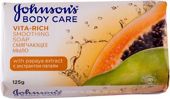 Фото Johnson's пом'якшувальне мило Body Care Vita-Rich з екстрактом папайї 125 г