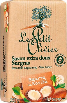 Фото Le Petit Olivier Vegetal Oils Soap Gentle Shea Butter екстра ніжне мило масло ши 250 г