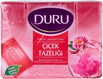 Фото Duru туалетне мило Fresh Sensations Квіткова хмара 4x 150 г