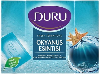 Фото Duru туалетне мило Fresh Sensations Океанський бриз 4x 150 г