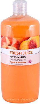 Фото Fresh Juice жидкое крем-мыло Peach & Magnolia запаска 1 л