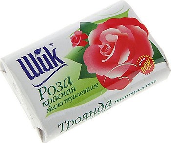Фото Шик туалетное крем-мыло Любимые цветы Красная роза 70 г