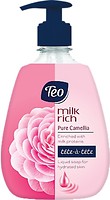 Фото Teo рідке мило Milk Rich tete-a-tete Pure Camellia Чиста Камелія 400 мл