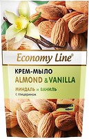 Фото Economy Line рідке крем-мило Almond & Vanilla Мигдаль і ваніль 460 г