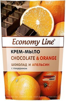 Фото Economy Line рідке крем-мило Chocolate & Orange Шоколад і апельсин 460 г
