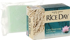 Фото Lion туалетное мыло Rice Day с экстрактом лотоса 100 г