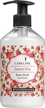 Фото Careline рідке мило Sweet Kiss Поцілунок з ароматом мускусною троянди 500 мл