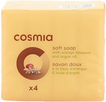 Фото Cosmia туалетное мыло Soft с экстрактом цветов апельсина и аргановым маслом 4x 90 г