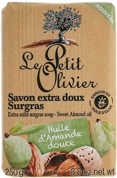 Фото Le Petit Olivier екстра ніжне мило з олією солодкого мигдалю 250 г