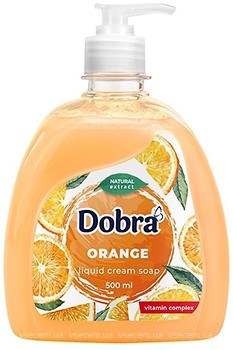 Фото Dobra жидкое крем-мыло Апельсин 500 мл