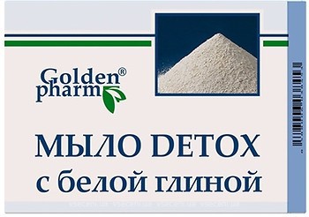 Фото Golden Pharm твердое мыло Detox с белой глиной 70 г