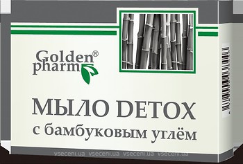 Фото Golden Pharm тверде мило Detox з бамбуковим вугіллям 70 г