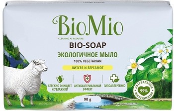 Фото BioMio тверде мило Bio-Soap Літсея і бергамот 90 г