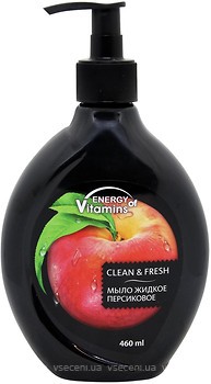 Фото Energy of Vitamins рідке гель-мило Смачні секрети Peach juice персик п/б 460 мл