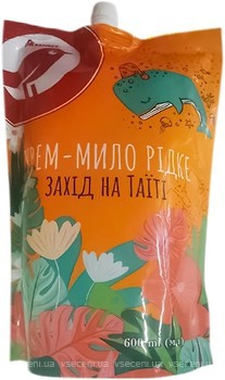 Фото Ашан рідке крем-мило Захід на Таїті д/п 600 мл