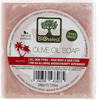 Фото BioSelect тверде мило Olive oil soap Exotic З оливковою олією 200 г
