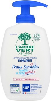 Фото L'Arbre Vert рідке крем-мило Family & Baby Sensitive для чутливої шкіри гіпоалергенне п/б 300 мл