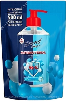 Фото Grand Шарм жидкое мыло Maxi Antibacterial д/п 500 мл