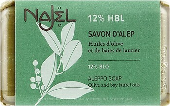Фото Najel тверде мило Savon d’Alep Aleppo Soap By Laurel Oils 12% Алепське 12% олії лавра 170 г