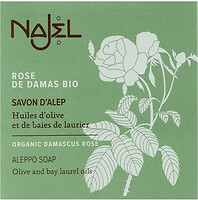 Фото Najel твердое мыло Savon d’Alep Aleppo Soap Organic Damascus Rose с дамасской розой 100 г
