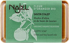 Фото Najel твердое мыло Savon d’Alep Aleppo Soap Organic Orange Blossom с апельсиновым цветом 100 г