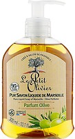 Фото Le Petit Olivier рідке мило Pur Savon Liquide de Marseille Parfum Olive з ароматом оливи п/б з дозатором 300 мл