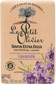Фото Le Petit Olivier тверде мило Savonnettes Extra Douces Lavande Лаванда 250 г